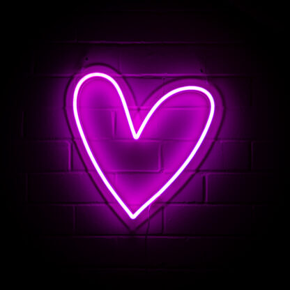 Pink Heart LED Neon Sign